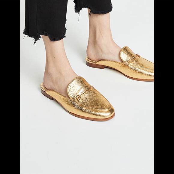 sam edelman gold mules